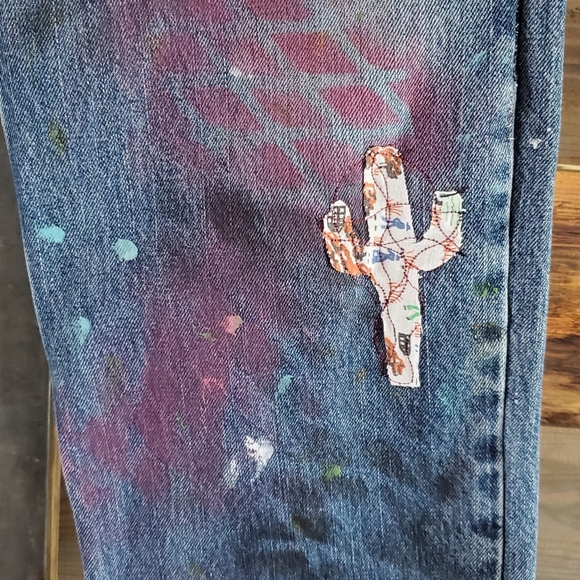 Magnolia Pearl style Jeans Handcrafted one of a kind Jeans - Picture 6 of 12